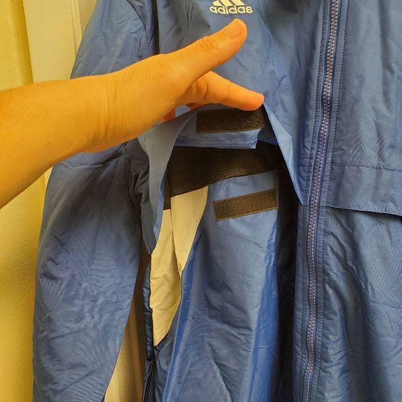 New with tags adidas parka windbreaker fleece lined jacket Size Xs - Picture 5 of 11